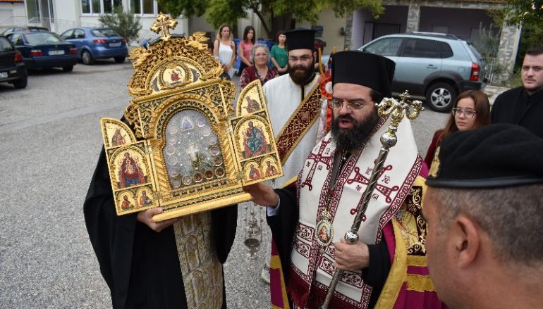 Υποδοχή Λειψάνων των Αγ. Αποστόλων και τμήματος Τιμίου Ξύλου στην Ι. Μ. Μαρωνείας