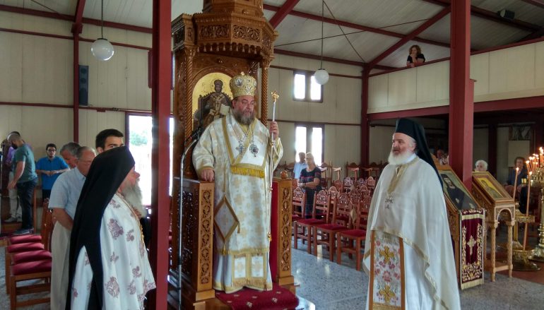 Ο Μητροπολίτης Καρθαγένης στον Ι. Ναό Αγίας Αικατερίνης Καλαμάτας (ΦΩΤΟ)