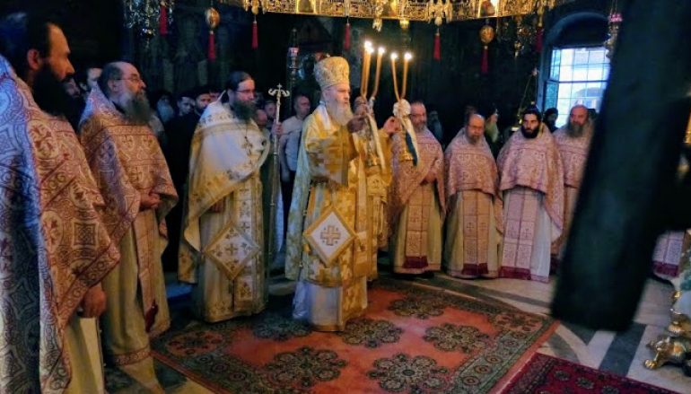 Ὁ Μητροπολίτης Ναυπάκτου στήν πανήγυρη τῆς Ἱ. Μονῆς Καρακάλλου (ΦΩΤΟ)