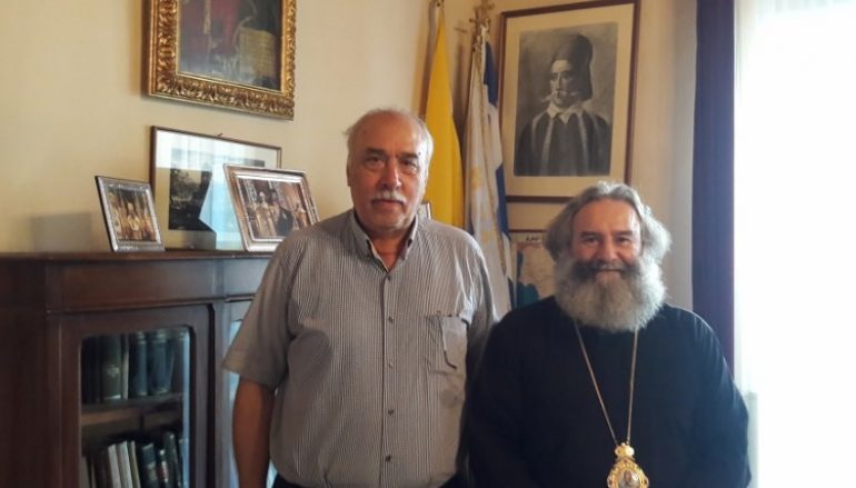 Ο Δήμαρχος Δυτικής Μάνης στον Μητροπολίτη Μάνης