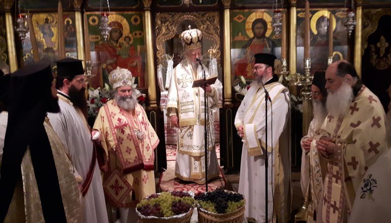 Δισαρχιερατική Αγρυπνία στην Ιερά Μονή Μεταμορφώσεως Κύμης (ΦΩΤΟ)