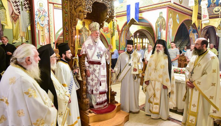 Η εορτή της Κοιμήσεως της Θεοτόκου στην Ι. Μητρόπολη Λαγκαδά (ΦΩΤΟ)
