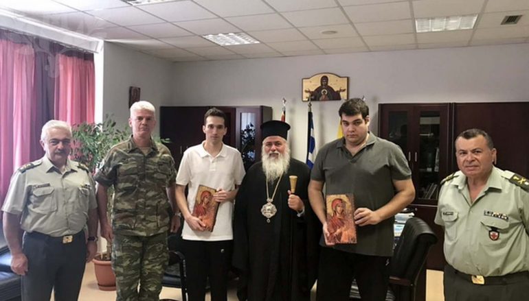 Ο Μητροπολίτης Νεαπόλεως συνάντησε τους 2 Έλληνες στρατιωτικούς (ΦΩΤΟ)