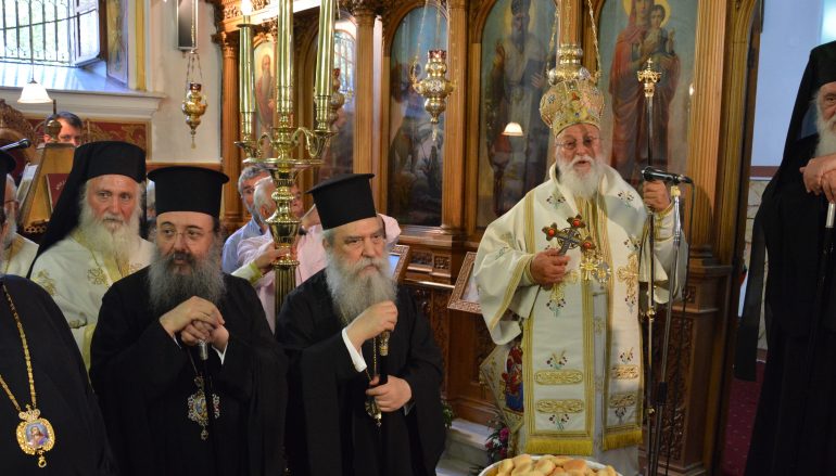 Ο Αρχιεπίσκοπος στα Ονομαστήρια του Μητροπολίτη Μαντινείας (ΦΩΤΟ)