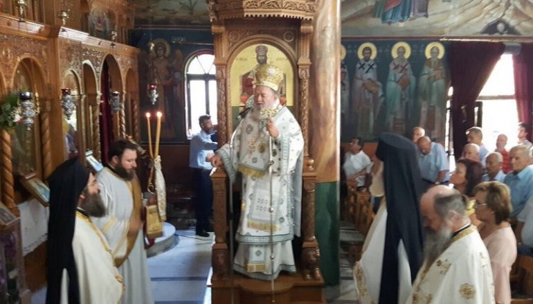 Η εορτή της Αποτομής της Κεφαλής του Προδρόμου στην Ι. Μ. Χαλκίδος (ΦΩΤΟ)