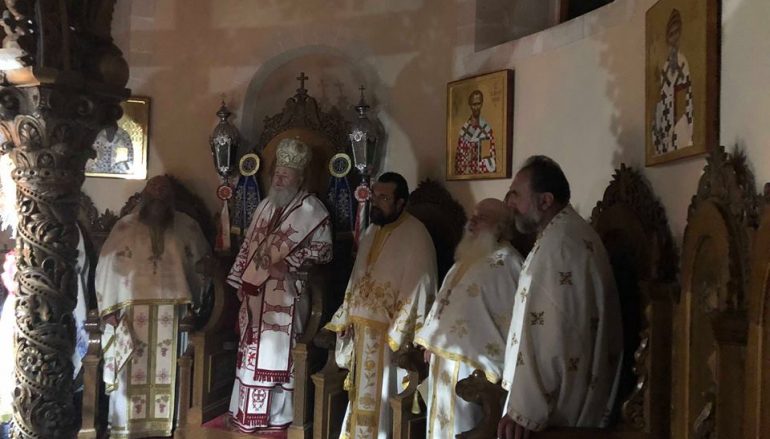 Αρχιερατική Θ. Λειτουργία για το νεοκαταταχθέντα Αγ. Αμφιλόχιο Μακρή στα Χανιά