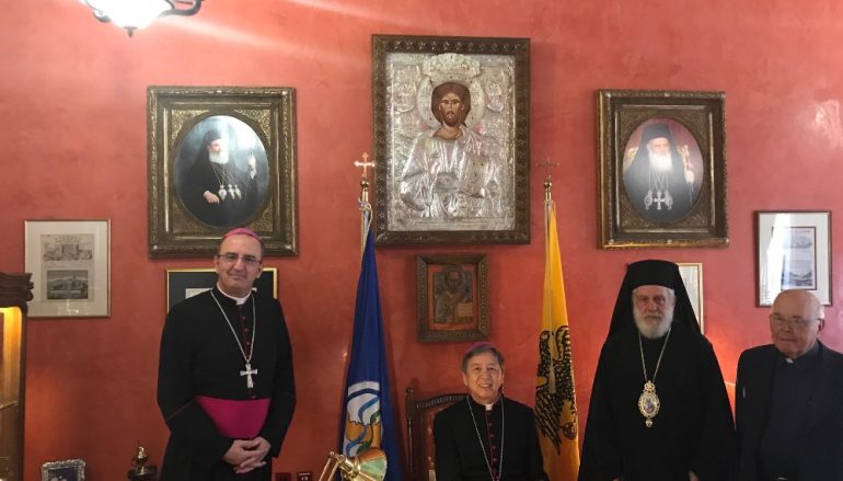 Επίσκεψη του Αποστολικού Νούντσιου στον Μητροπολίτη Σύρου (ΦΩΤΟ)