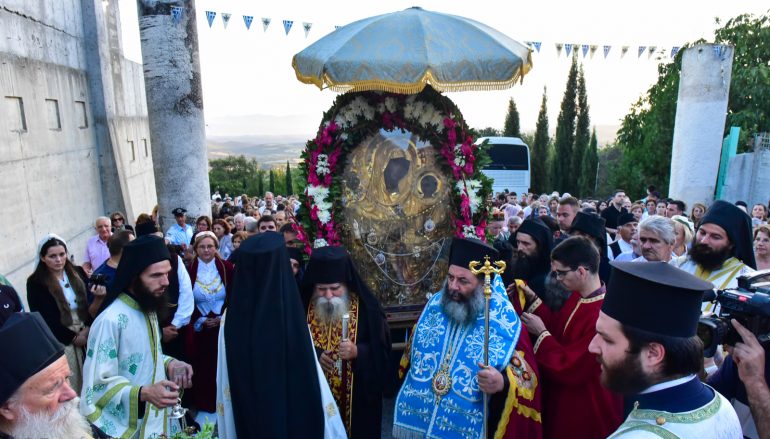 Υποδοχή Εικόνος Παναγίας Γοργοϋπηκόου στην Ι. Μητρόπολη Λαγκαδά (ΦΩΤΟ)