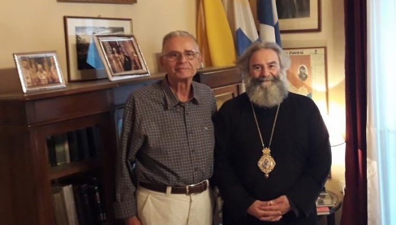 Επίσκεψη του Ιστορικού Σαράντου Καργάκου στον Μητροπολίτη Μάνης