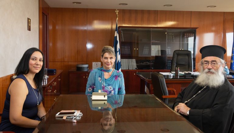 Στην Υφυπουργό Προστασίας του Πολίτη ο Αρχιεπίσκοπος Σινά