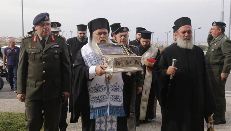 Η Αγία Ζώνη στο 424 Στρατιωτικό Νοσοκομείο της Θεσσαλονίκης (ΦΩΤΟ)
