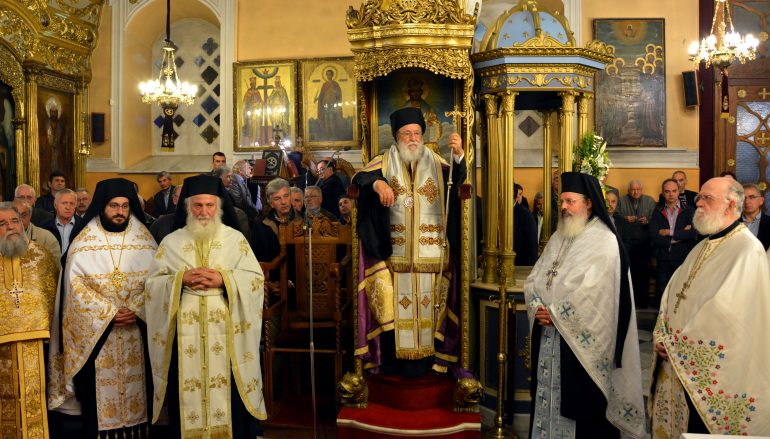 Αρχιερατικός Εσπερινός του Αγίου Δημητρίου στην Τρίπολη (ΦΩΤΟ)