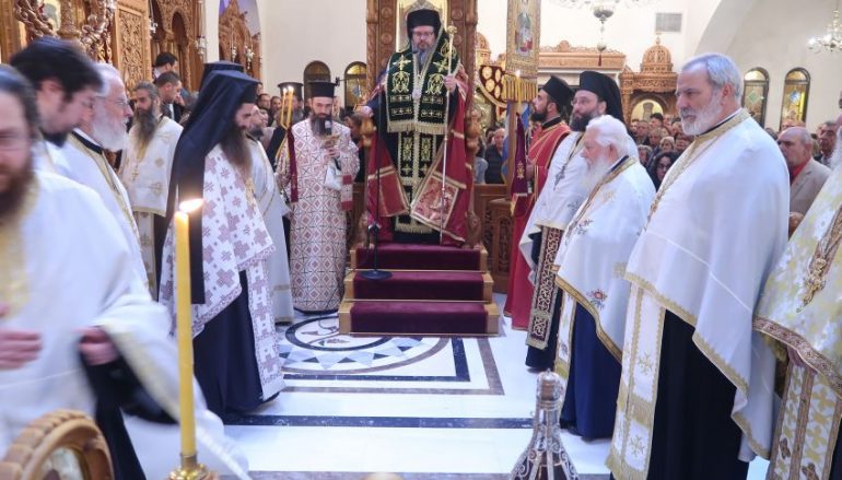Ο Μητροπολίτης Λαρίσης στον Εσπερινό του Ι. Ναού Αγ. Δημητρίου Μπραχαμίου
