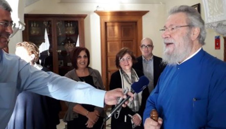 Ο Αρχιεπίσκοπος Κύπρου και πάλι στα καθήκοντά του