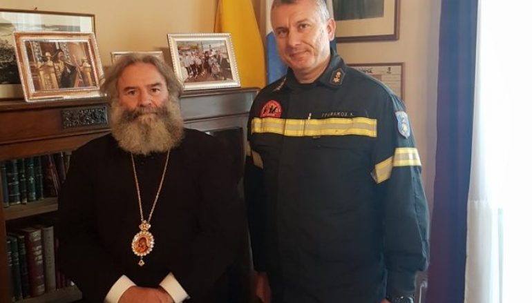Στον Μητροπολίτη Μάνης ο νέος Διοικητής της Π.Υ. Γυθείου