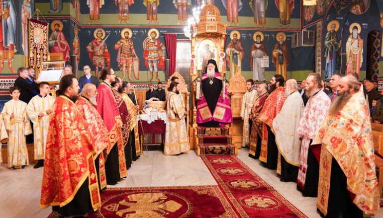 Αρχιερατικός Εσπερινός στον Ιερό Ναό Αγίου Μηνά Ναούσης (ΦΩΤΟ)