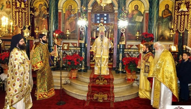 Χριστουγεννιάτικη Αρχιερατική Θεία Λειτουργία στον Μητροπολιτικό Ναό Σπάρτης