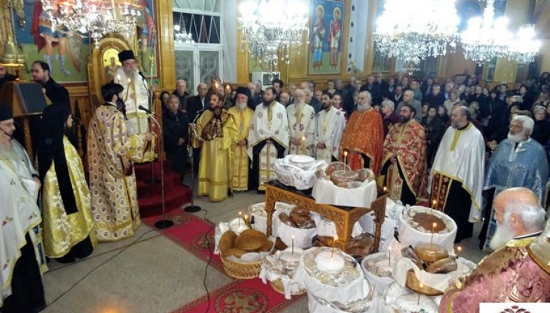 Ο εορτασμός της Αγίας Βαρβάρας στην Ι. Μητρόπολη Σπάρτης