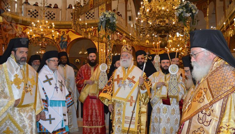 Ο Πατριάρχης Αλεξανδρείας στην Ι. Μητρόπολη Νεαπόλεως