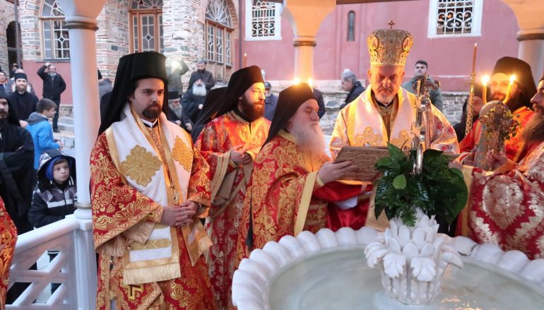 Ο Μητροπολίτης Γαλλίας στην Ι. Μονή Παντοκράτορος του Αγίου Όρους
