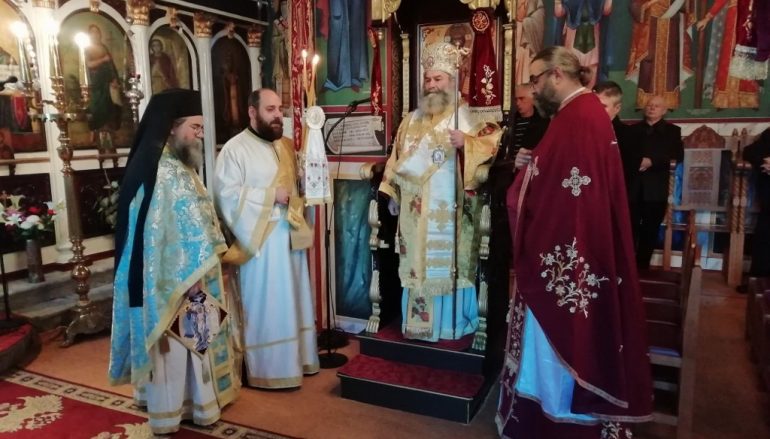 Ο Μητροπολίτης Μάνης στον Ι. Ναό Γενεσίου της Θεοτόκου Βαχού Λακωνίας