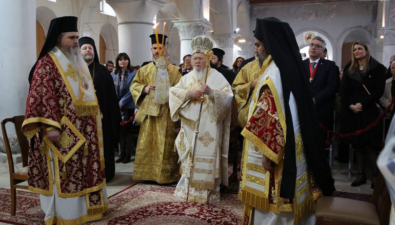 Πατριαρχική Θεία Λειτουργία στον Άγιο Χαράλαμπο Τσεσμέ