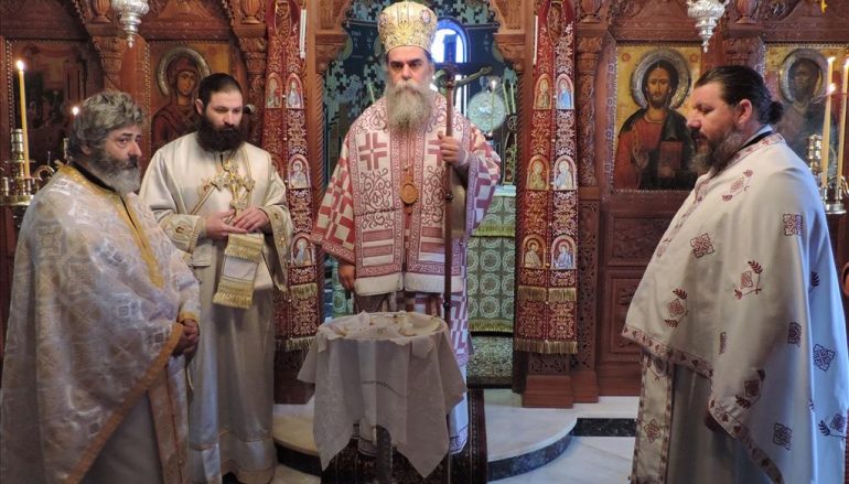 Ο Μητροπολίτης Άρτης στην Ιερά Μονή Ροβελίστης