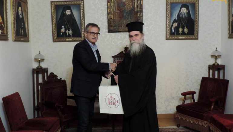 Ο Υποστράτηγος Φώτιος Ντζιμάνης στον Μητροπολίτη Άρτης