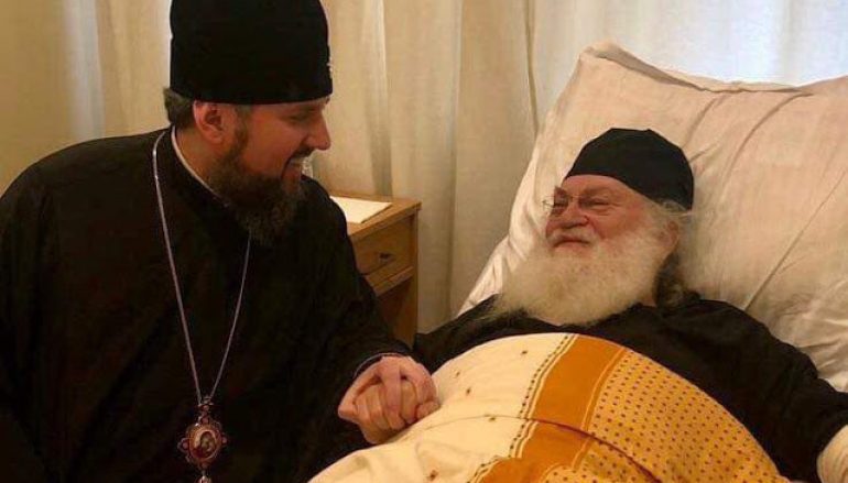Ο Κιέβου Επιφάνιος επισκέφθηκε τον Ηγούμενο Εφραίμ στο Νοσοκομείο