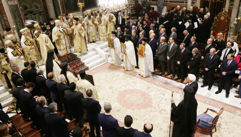 Ο εορτασμός της Κυριακής της Ορθοδοξίας στην Μητρόπολη Αθηνών