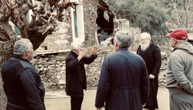 Ο Μητροπολίτης Κυδωνίας στις πληγείσες περιοχές