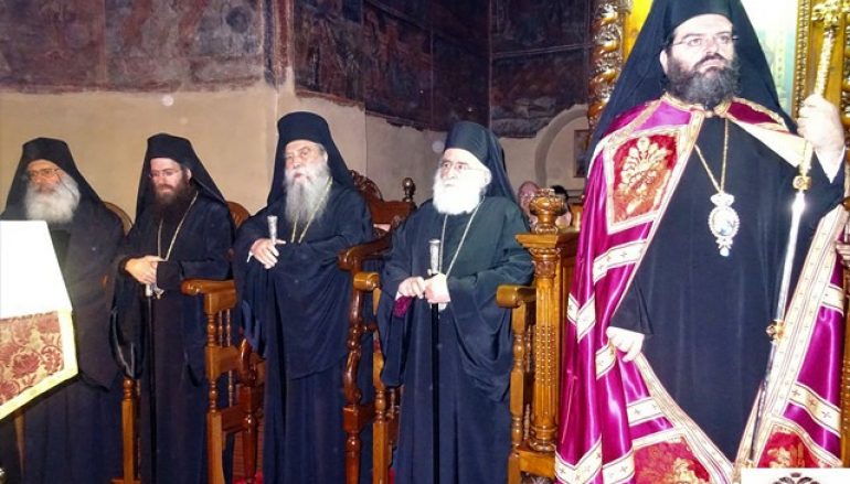 Πολυαρχιερατικός Εσπερινός στην Ι. Μονή Αγ. Τεσσαράκοντα Μαρτύρων Σπάρτης