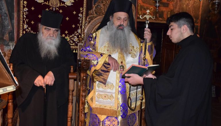 Προηγιασμένη Θ. Λειτουργία από τον Μητροπολίτη Σταγών