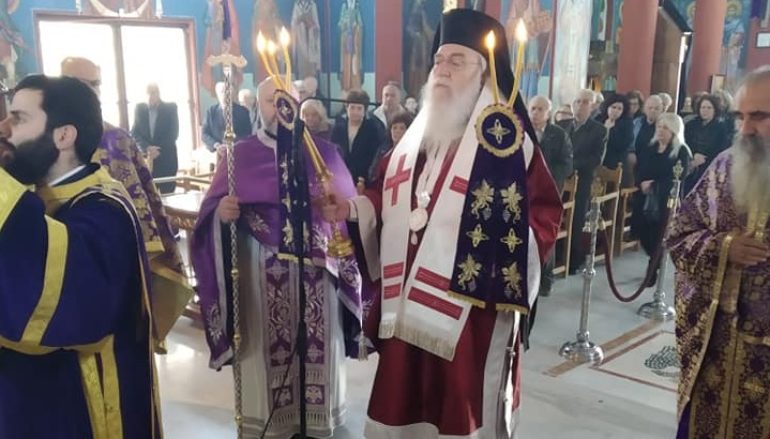Προηγιασμένη Θ. Λειτουργία από τον Μητροπολίτη Περιστερίου
