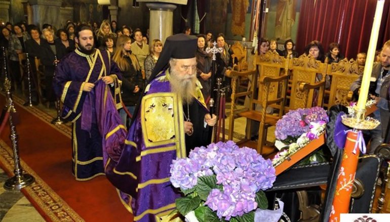 Η ακολουθία του Νυμφίου στον Ι. Ναό Αγίου Σπυρίδωνος Σπάρτης