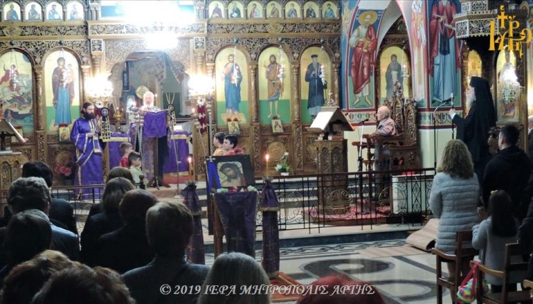 Μεγάλη Δευτέρα εσπέρας στην ενορία Αγίου Γεωργίου Κομποτίου Άρτης