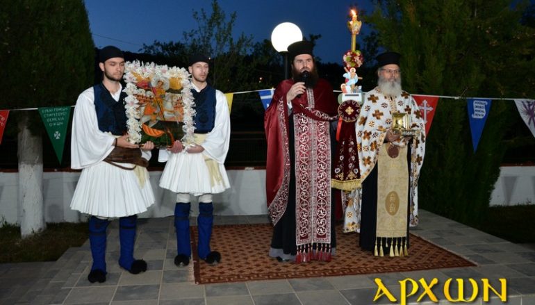 Λαμπρός ο Εσπερινός του Αγ. Γεωργίου στο Ελαιοχώρι Αρκαδίας