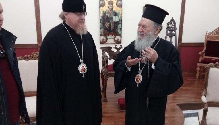 Ο Επίσκοπος Ποντόλσκ Τύχων στην Ι. Μ. Χαλκίδος