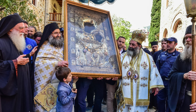 Πανήγυρη Ευρέσεως Παναγίας Πορταϊτίσσης στην Ι. Μ. Ιβήρων
