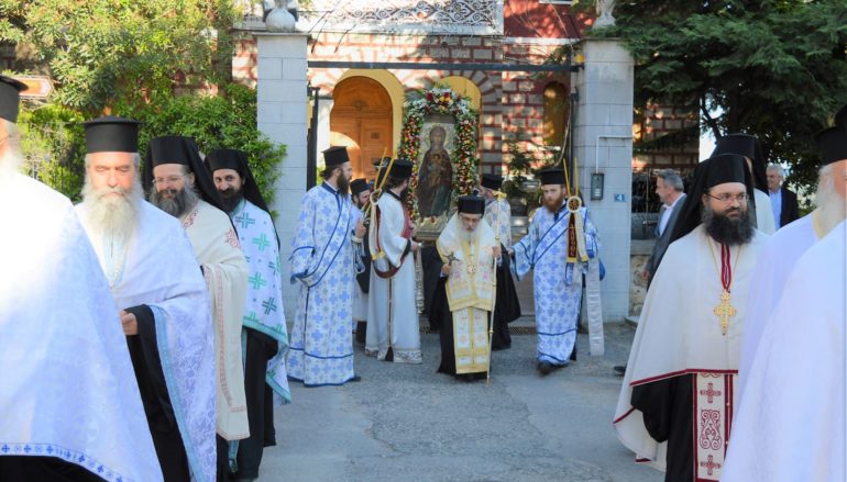 Λιτανεία της Παναγίας Ελεούσης στην Ι. Μ. Εδέσσης