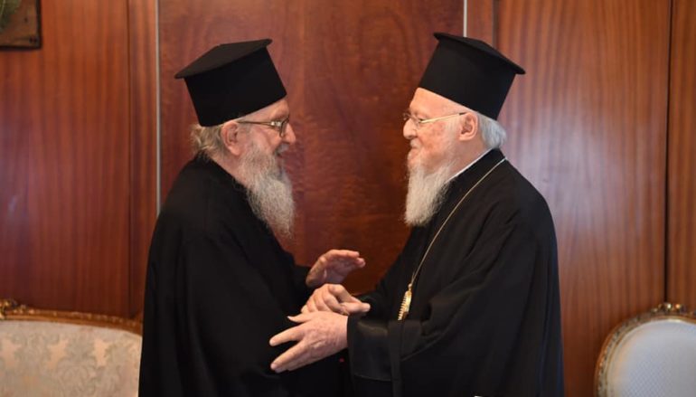 Στον Οικ. Πατριάρχη ο Αρχιεπίσκοπος Αμερικής