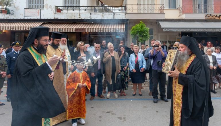 Πάνδημη υποδοχή της Παναγίας Βουλκανιώτισσας στην Καλαμάτα