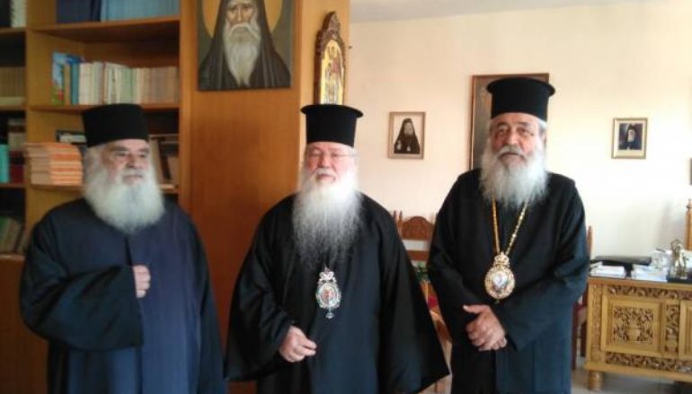 Ο Μητροπολίτης Θηβαΐδος Πορφύριος στον Μητροπολίτη Φθιώτιδος