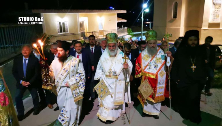 Δισαρχιερατικός Εσπερινός του Αγίου Αθανασίου στην Ι. Μ. Αργολίδος