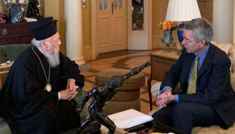Συνάντηση Οικ. Πατριάρχη με τον Πρέσβη των ΗΠΑ