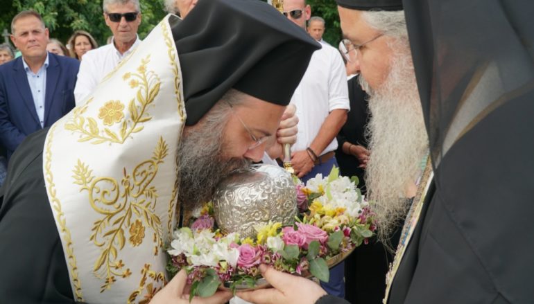 Υποδοχή Τιμίας Κάρας της Οσίας Υπομονής στην Ι. Μητρόπολη Τρίκκης