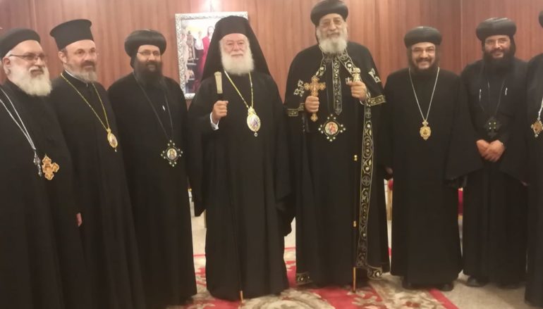 Ο Πατριάρχης Αλεξανδρείας στον Πατριάρχη των Κοπτών της Αιγύπτου