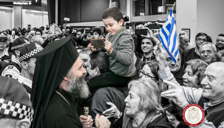 Φωτορεπορτάζ από την άφιξη του Αρχιεπισκόπου Αυστραλίας