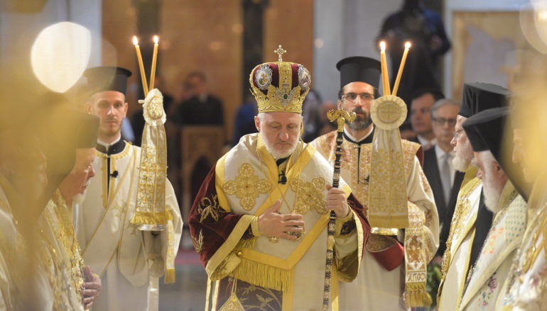 Η πρώτη Συνοδική Θ. Λειτουργία του Αμερικής Ελπιδοφόρου