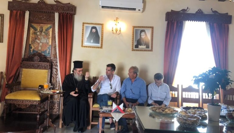 Στον Μητροπολίτη Κισάμου Αμφιλόχιο ο Κώστας Μπακογιάννης
